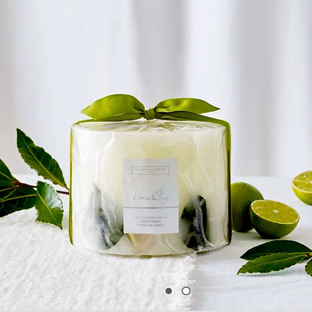 NEW! Lime & Bay Candle - The White Company